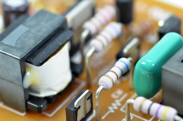 Placa de circuito impresso PCB eletrônico — Fotografia de Stock