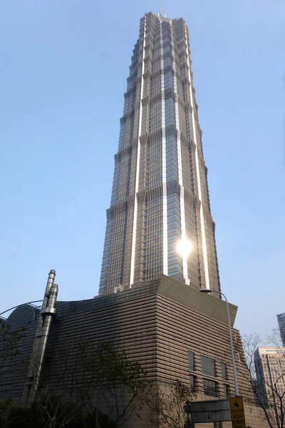 Torre Jin Mao do chão em Xangai , — Fotografia de Stock