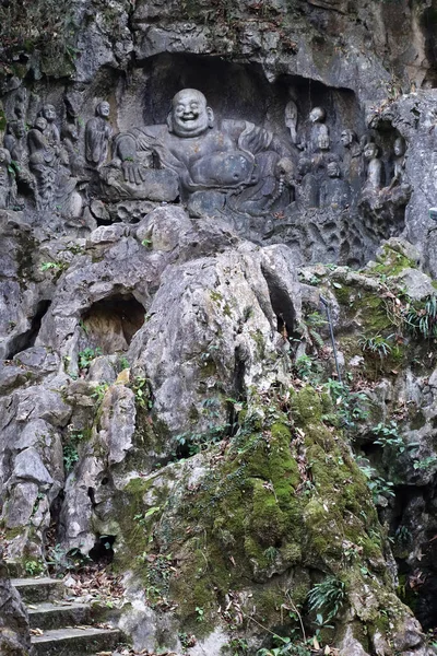 Escultura riendo Buda — Foto de Stock