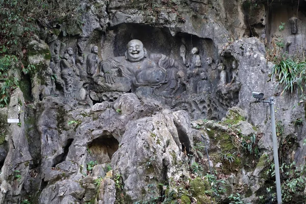 Escultura riendo Buda — Foto de Stock
