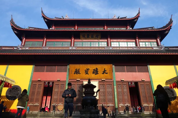 Krásná scéna Lingyin Temple — Stock fotografie