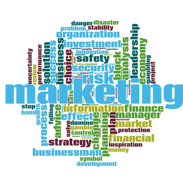 Marketing word cloud — Stock Photo, Image