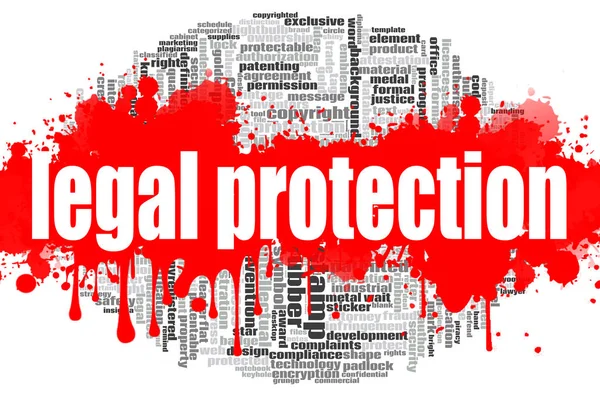 Legal Protection word cloud — Stock Photo, Image