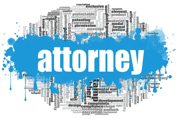Attorney word cloud — Stockfoto