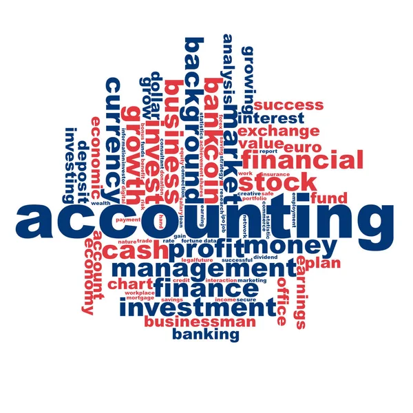 Accounting word cloud — Stock Photo, Image