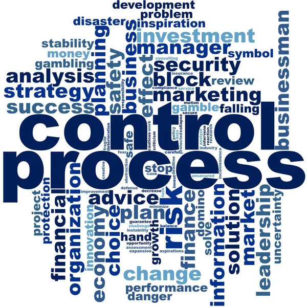 Process control word cloud — Stock Photo, Image