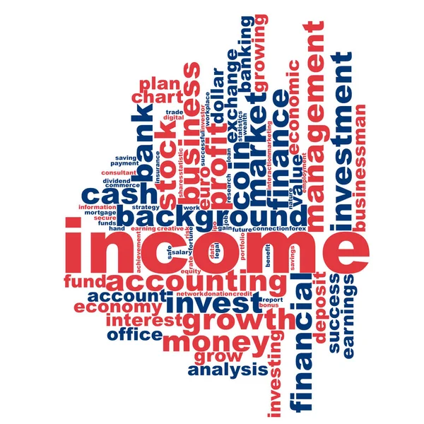 Income word cloud — Stock Photo, Image