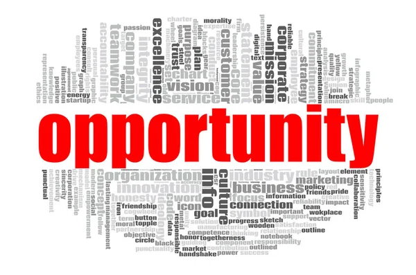 Opportunity word cloud — Stock Photo, Image