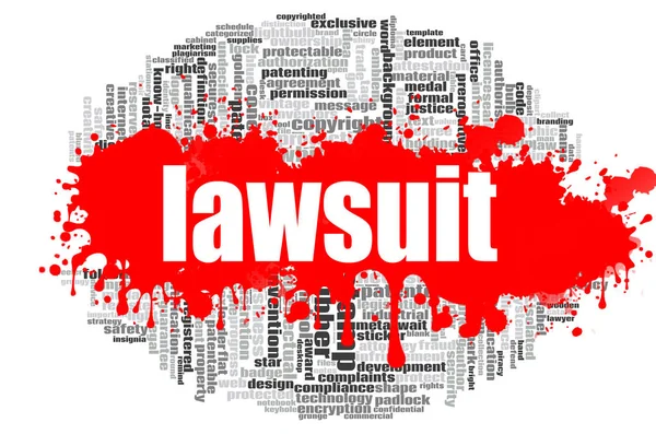 Lawsuit word cloud — Stock Photo, Image