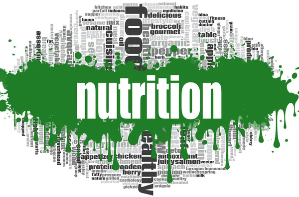 Nutrition word cloud — Stockfoto