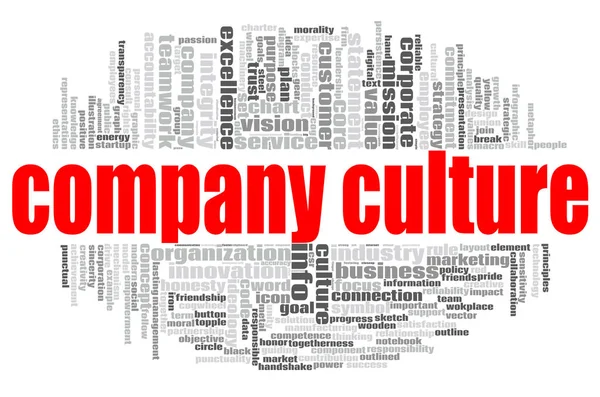 Unternehmenskultur Wort Wolke — Stockfoto
