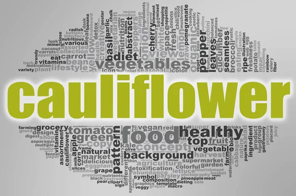 Cauliflower word cloud — Stock Photo, Image