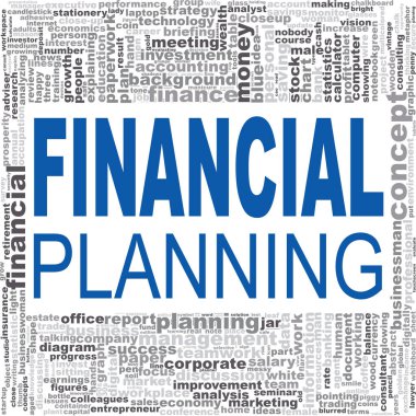 Finansal planlama kelime bulutu
