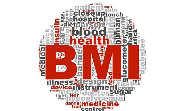 BMI word cloud — Stockfoto