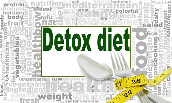 Detox diet word cloud — Stock Photo, Image