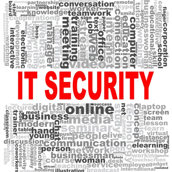 IT Sicurezza word cloud — Foto Stock