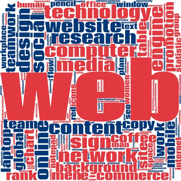 Web word cloud — Stock Photo, Image