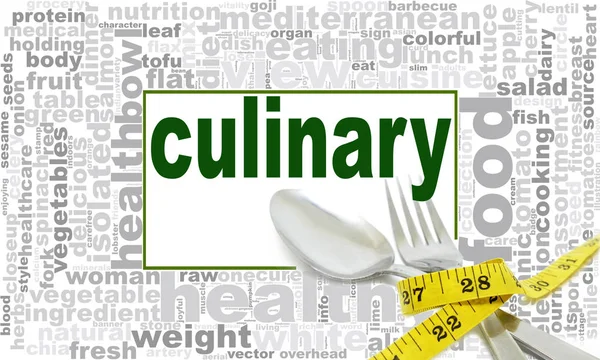 Culinary word cloud design — Stock Photo, Image