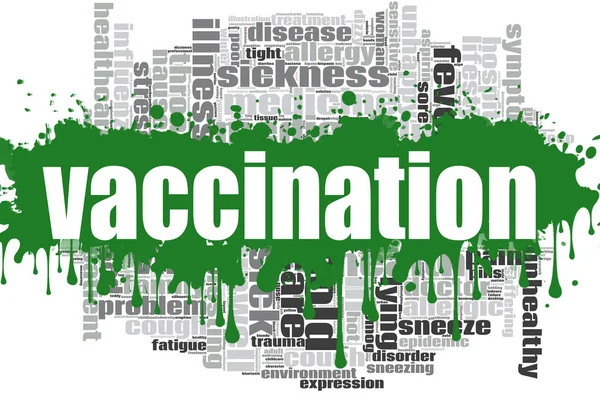 Vaccination word cloud design — Stock Photo, Image