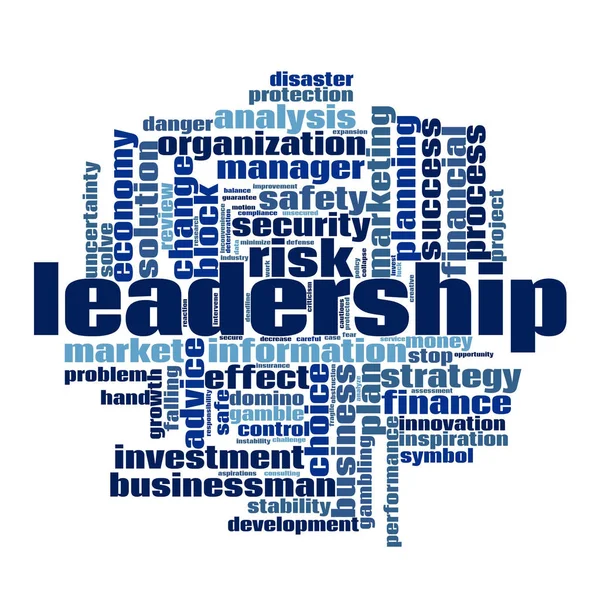 Ledarskap word cloud — Stockfoto