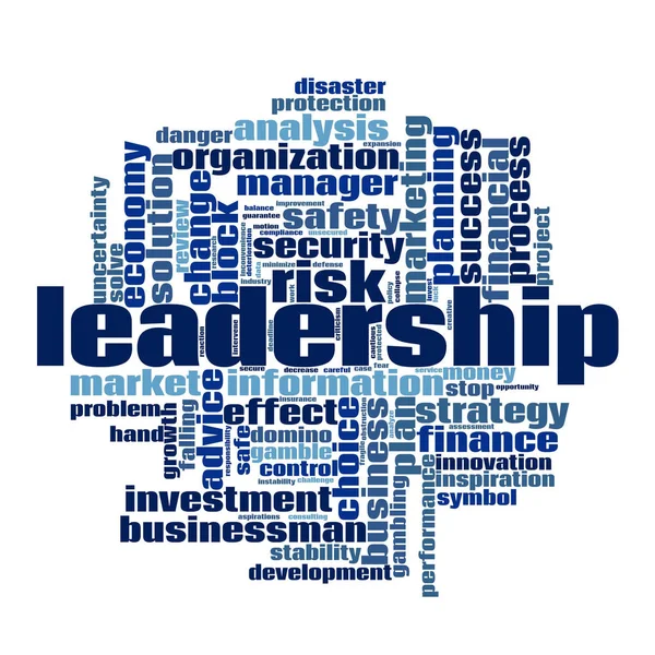 Liderazgo Word Cloud — Foto de Stock