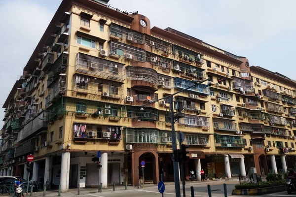 Allgemeine Ansicht der öffentlichen Häuser in Macau — Stockfoto