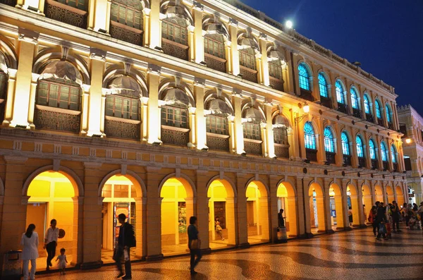 Arata Meydanı Macau ziyaret turist — Stok fotoğraf