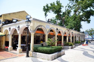 Coloane Köyü, Macau boyunca sokak görünümü
