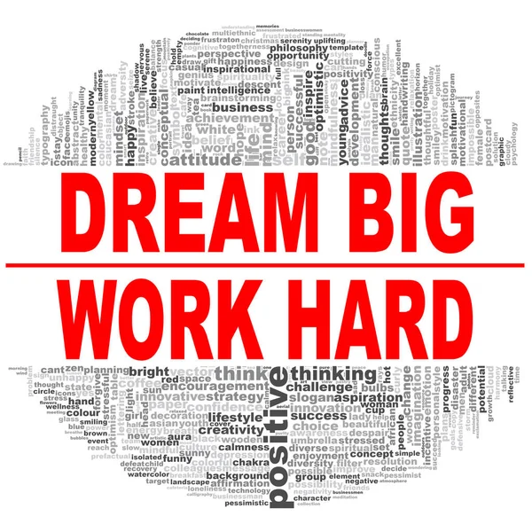 Dream big word cloud — Stock Photo, Image