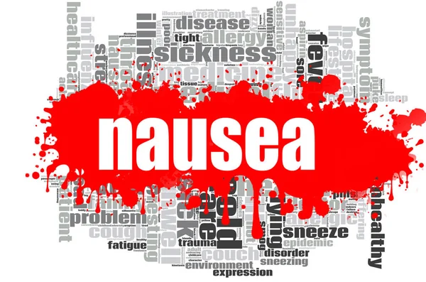 Nausea word cloud design — Stock Photo, Image
