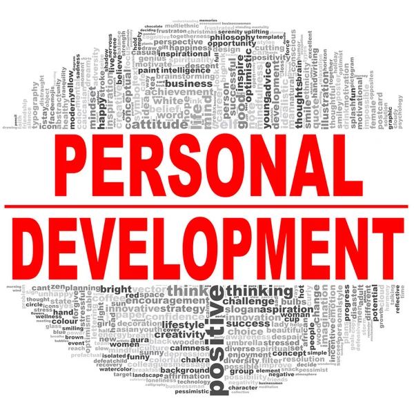 Personal development word cloud — Stock Photo, Image