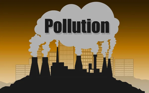 Conceito ambiental de poluição atmosférica — Fotografia de Stock