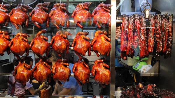 Poulet sauce soja vendu au Hawker Center à Singapour — Photo