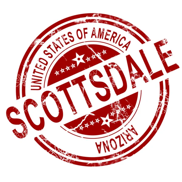 Scottsdale Briefmarke mit weißem Hintergrund — Stockfoto