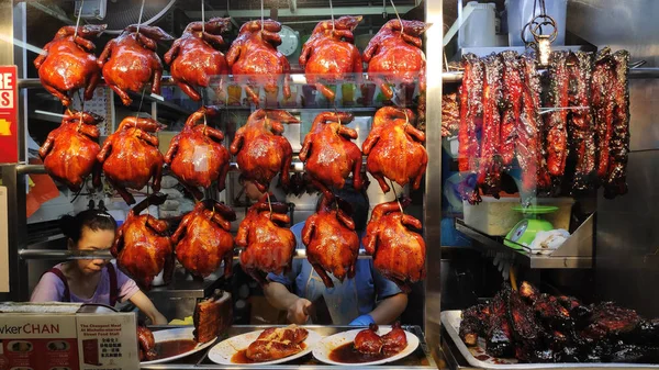 Sojasoße Huhn verkauft bei Händler-Center in Singapore — Stockfoto