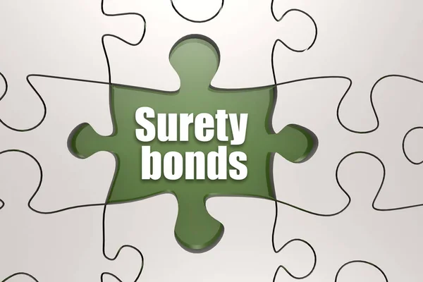 Palabra de bonos de seguridad en el rompecabezas — Foto de Stock