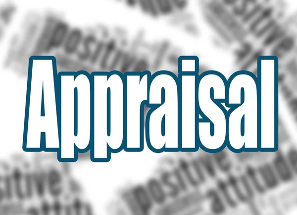 Appraisal word with word cloud background — Stock Photo, Image