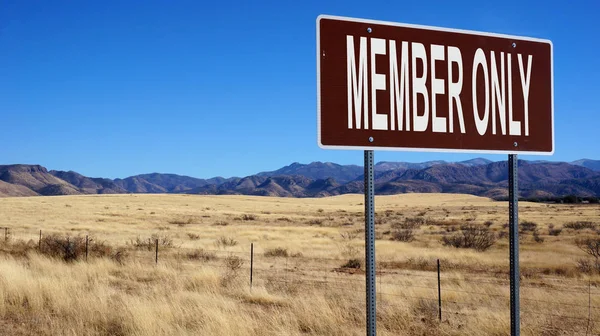 Alleen bruine wegwijzer — Stockfoto