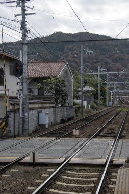 Japonya, Kyoto 'daki tren istasyonunun manzarası