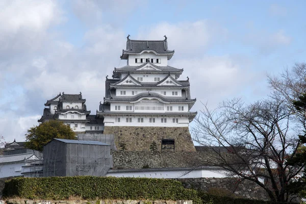Bellissimo castello Himeji bianco nella stagione autunnale nella prefettura di Hyogo — Foto Stock