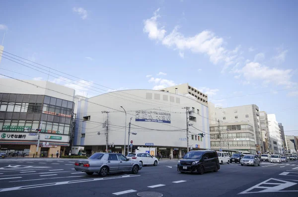 Straat van Kyoto rond Omiya gebied, Japan — Stockfoto