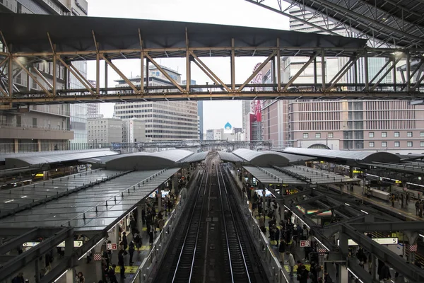 Osaka tren istasyonu binası, Japonya — Stok fotoğraf