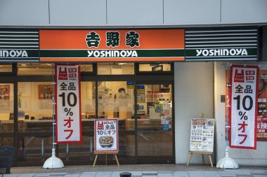 Osaka 'daki Yoshinoya restoranı.