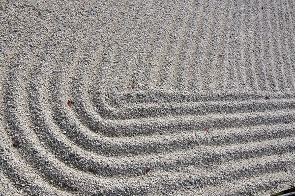 Sand art of Zen philosophy at Garden of Tenryuji Temple, Kyoto