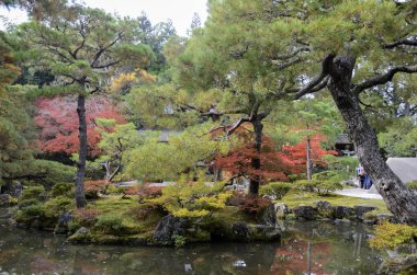 Ginkaku-ji Gümüş Köşkü Kyoto, Ja 'da sonbahar sezonu boyunca