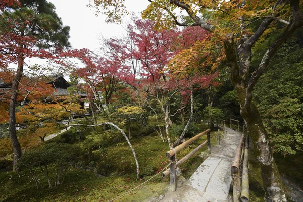 Pabellón de plata Ginkaku-ji durante la temporada de otoño en Kyoto — Foto de Stock