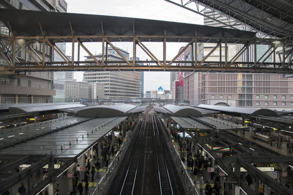 Tågstationen Osaka, Japan — Stockfoto