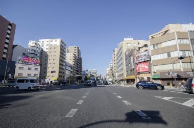 Brigh 'deki Tennoji bölgesinde işyeri ve atölye manzarası