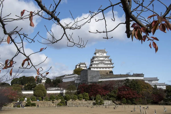 兵库县秋天美丽的白色喜美城堡 — 图库照片