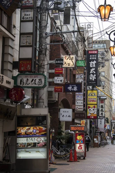 Widok ulicy Dotonbori w Osace, Japonia — Zdjęcie stockowe